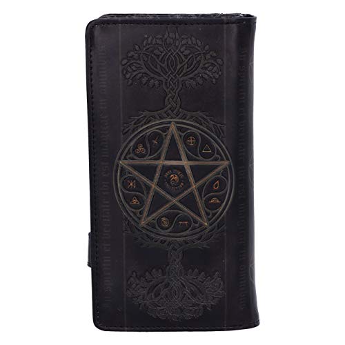 Nemesis Now Anne Stokes The Summoning Witch and Dragon Embossed Purse, Black, 18.5cm, Polyurethane3