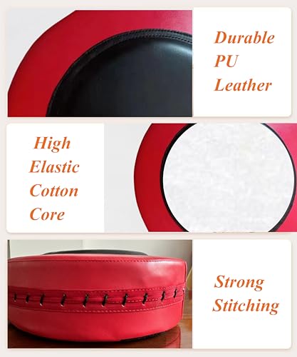 YCJYZLF Wall Punching Boxing Pad, Wall Focus Target Foam, Boxing Fitness Wall Punch Bag, Leather and High Elastic Sponge Bag for Sports Training, Adjustable Height (Red)