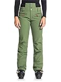 Roxy Damen Rising High-Shell-Schneehose für Frauen, Bronze Green, S