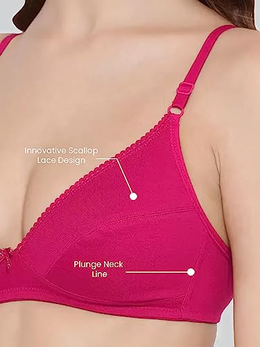 Image of Lyra Women's Cotton Non Padded Wire Free Seamless Bra