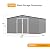 WillowLume 12 x 10FT Grey Outdoor Storage Shed, Metal Waterproof Shed Garden Tool Shed with Door and Lock Outdoor Storage,All-Weather Shelter for Bike, Gardening Tools, Lawn Mowers