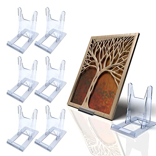 Tucnoeu 10x Acryl Display Ständer - Kartenständer Für Teller, Fotos & Sammlerstücke