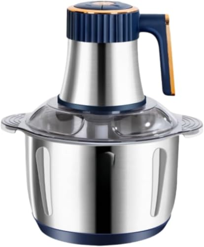 フードプロセッサー5L大容量 チョッパー 電動 多機能電気肉挽き器 高速拌のための高効率モーター 高速チャーン 高温耐性 肉?机 ステンレス製洗面器 家族のニーズに応える大容量 高性能 便利 傷や落下に強い ソフトとハードの自選択 環境保護