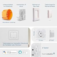 Homematic IP Starter Set Beschattung, Smart Home, digitale Steuerung für 2 Rollläden oder Markisen per App, Alexa & Google Home, elektrische Rolladen smart nachrüsten, 158143A0 – Ansicht 3
