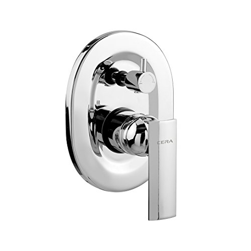 Image of Cera Titanium F1003703 Brass Single Lever Exposed Part of Concealed Diverter (Silver)