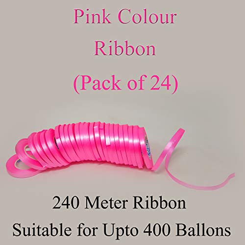 AMFIN® Curling Ribbons for Balloons - Pink (Pack 24)