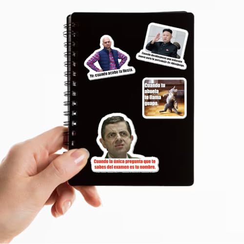 Image of Spanish Funny Meme Stickers for Students,Teens, Adults & Teachers | Trendy Vinyl Decals for Laptops, iPhones, Water Bottles & Computers