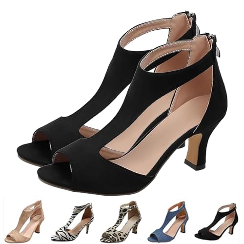 HUIQINGLI Orthopedic High Heels, 2025 New Open Toe Sandals Casual Pumps Beach Boho Sandals Outdoor Shoes