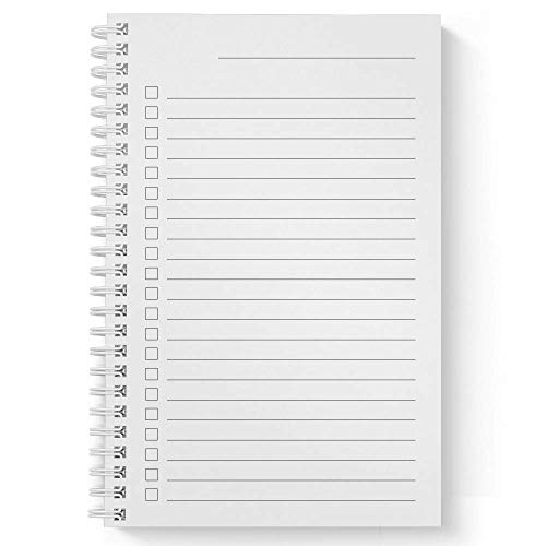 Carnet de notes pour charge mentale et listes de tâches à spirales couverture blanche - 4