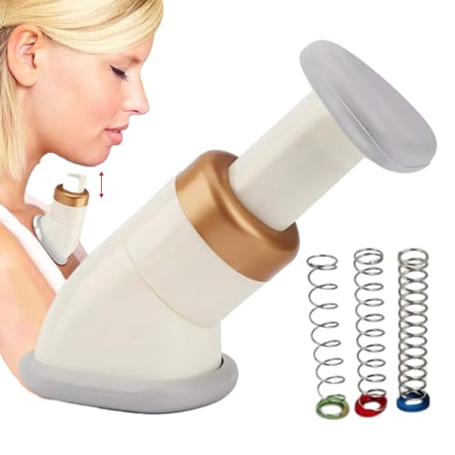 Dispositivo Para Tonificar y Adelgazar el Cuello, Reductor de Papada, Masaje Facial y de Escote para Hombres y Mujeres, Ejercitador de Línea Facial