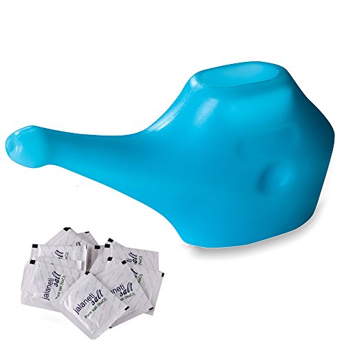 Economy, Light-Weight Neti Pot - Handy, Compact and Travel Friendly-Blue (1 Piece (Blue)