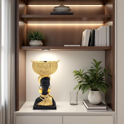 Estatua Africana Decorativa con Bandeja de Almacenaje 9" miniatura 5