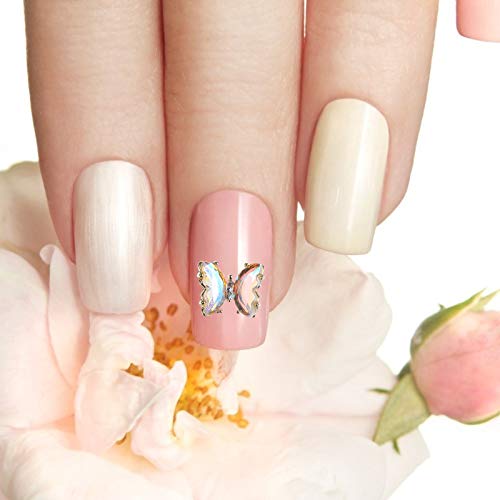 Lurrose 12pcs 3D Schmetterling Nail Art Ornamente Stilvolle Nagel Dekor Maniküre Zubehör – Bild 7