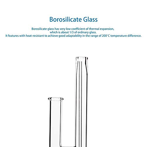 Stonylab Glass Nmr Tube Washer, Borosilicate Glass Nmr Tube Cleaner For 5 Mm Nmr Tube With 24/40 Joint For Chemistry Laboratory Lab Supply #TOP3
