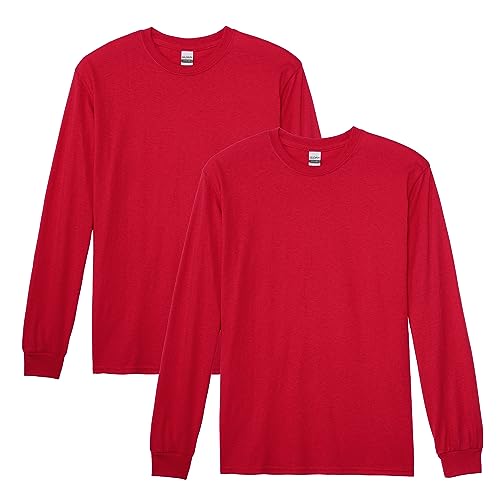 Image of Gildan Adult DryBlend Long Sleeve T-Shirt, Style G8400, 2-Pack