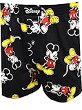 MJC Mens Disney's Mickey Mouse All Over Print Black Cotton Boxer Shorts (Medium)
