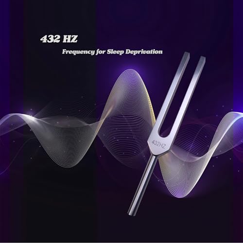 Image of 432 Hz Tuning Fork for Healing Sound Healing Therapy Reduces Stress and Anxiety 423hz Aluminum Alloy Energy Yoga Tuning Fork