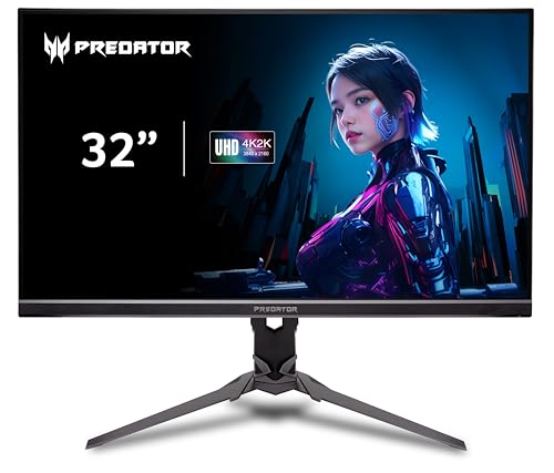 Predator XB323QK V4 Gaming Monitor 31,5 Zoll (80 cm Bildschirm) 4K (UHD), Agile Splendor IPS, 160Hz, DFR:320Hz, 1ms/0.5ms(GTG, Min.), DP 1.4, 2xHDMI 2.1, höhenverstellbar, drehbar, FreeSync Premium Predator XB323QK V4 Gaming Monitor 31,5 Zoll (80 cm Bildschirm) 4K (UHD), Agile Splendor IPS, 160Hz, DFR:320Hz, 1ms/0.5ms(GTG, Min.), DP 1.4, 2xHDMI 2.1, höhenverstellbar, drehbar, FreeSync Premium
