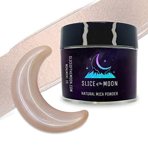 Slice of the Moon | Iridescent Blue Natural Mineral Mica Powder, 0.42oz (12g) | for Personal or Professional Use - Cosmetics, Epoxy Resin Projects, Nail Polish, Soaps, Bath Bombs, and Art Projects