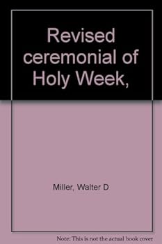 Hardcover Revised ceremonial of Holy Week, Book
