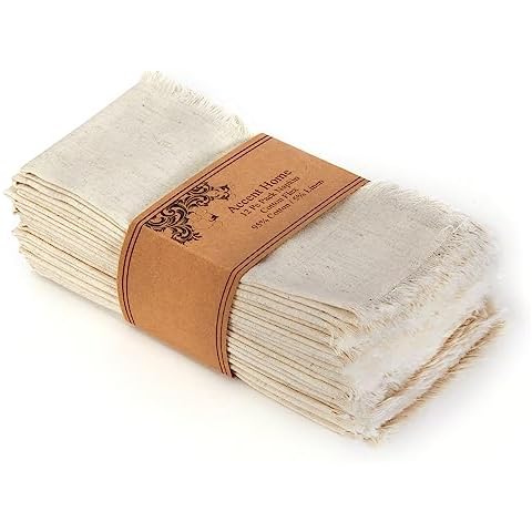 ACCENTHOME Cotton Linen Napkin Set Cover