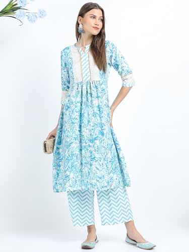 Image of Vishudh Women's Ethnic Set | Regular Fit | Fashion Outfit | with Comfortable Wear