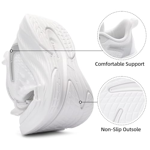 Lamincoa Women Walking Shoes Non Slip Running Sneakers Lightweight Athletic Gym Workout Tennis Shoes 7