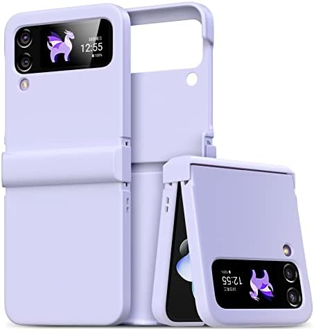ZCDAYE Case for Samsung Galaxy Z Flip 4,Samsung Z Flip 4(2022) Foldable Flip Case,Silky Touch Shockproof Protective Cover Case for Samsung Galaxy Z Flip 4, Purple