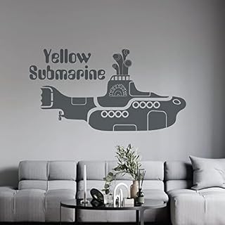 Sticker mural Motif Beatles Yellow Submarine - Les Beatles, Paul McCartney, John Lennon, RIngo Starr, George Harrison Sticker mural Motif Beatles Yellow Submarine – Image 4
