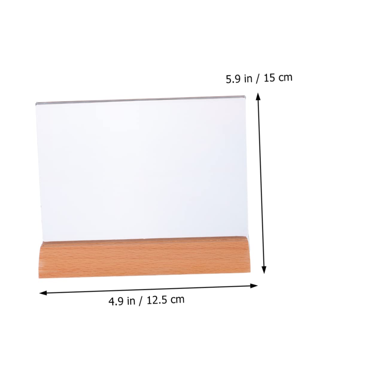 MUCKLILY Crylic Sign Holder Table Menu Holders Display Stand Picture Stands for Table Card Display Stand Holder
