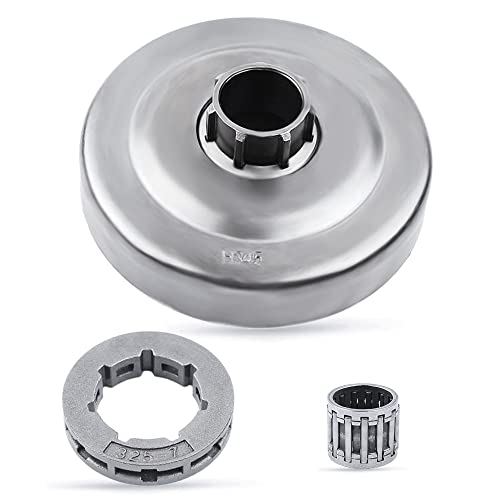 Haishine Tambour d'embrayage .325 '-7T Kit de roulements à aiguilles pour jante de pignon pour Husqvarna 340 345 346XP 350 351 353 445 450 Tronçonneuse 503 87 30 72