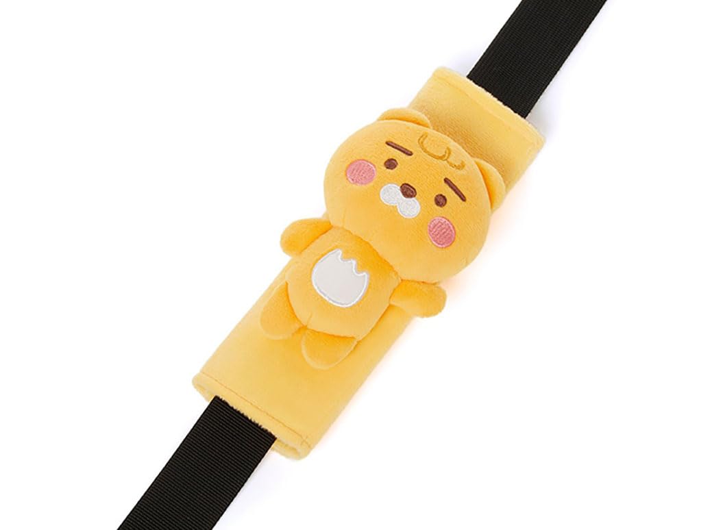 KAKA0 Cute Seat Belt Shoulder Pad – Ryan, Apeach, Choonsik & Jordy Car Seat Belt Cover for Comfort & Protection (Ryan Plush Cover)