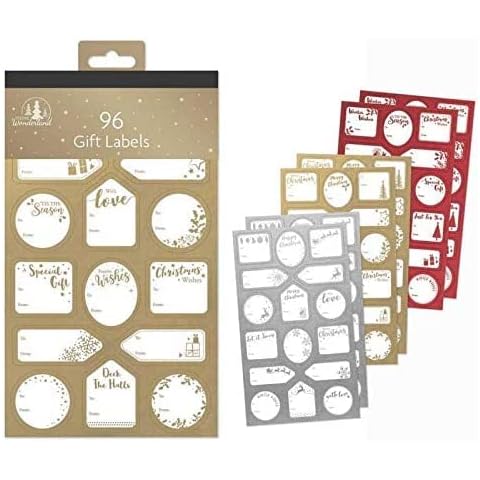 MarysDe@lz 96 Cute Cartoon Santa Labels Christmas Sticker Gift Tags Name Xmass Present Cover