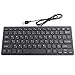 Arabic Keyboard, Bilingual Arabic and English Keyboard Wired USB Connection Bilingual Language Wired Keyboard, Silent Business 78 Keys Keyboard,Plug & Play