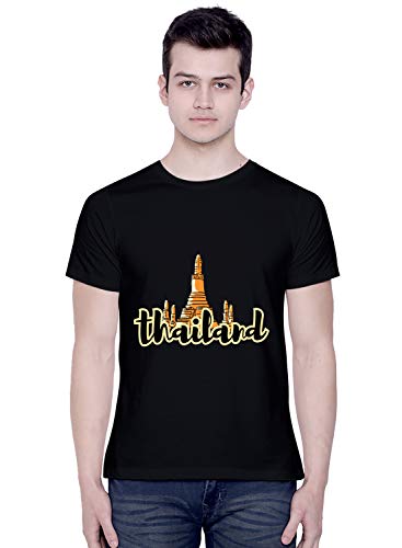 Image of CreativiT Graphic Printed T-Shirt for Unisex Thailand Tshirt | Casual Half Sleeve Round Neck T-Shirt | 100% Cotton | D00867-37