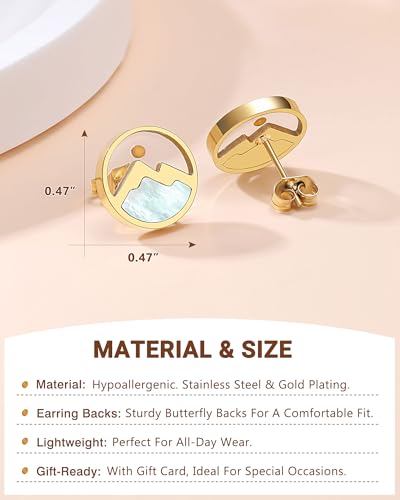 Silver/Gold Mustard Seed Stud Earrings Love Moving Mountains-Birthday Valentines Day Christmas Christian Jewelry Gifts for Granddaughter3