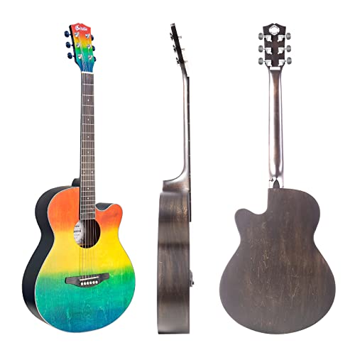 Soldin Kit de guitare acoustique pour débutant de 101,6 cm avec sac de transport, support de guitare, accordeur, sangle… - Les Beatles, Paul McCartney, John Lennon, RIngo Starr, George Harrison Soldin Kit de guitare acoustique pour débutant de 101,6 cm avec sac de transport, support de guitare, accordeur, sangle… – Image 3