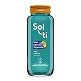 Sol-ti Blue Spirulina SuperAde® (9 PACK) Cold Pressed, Hydrating Living Beverages® with Blue Spirulina | Boosts Memory Function | Vegan | Keto | Paleo | Kosher | Functional SuperFoods
