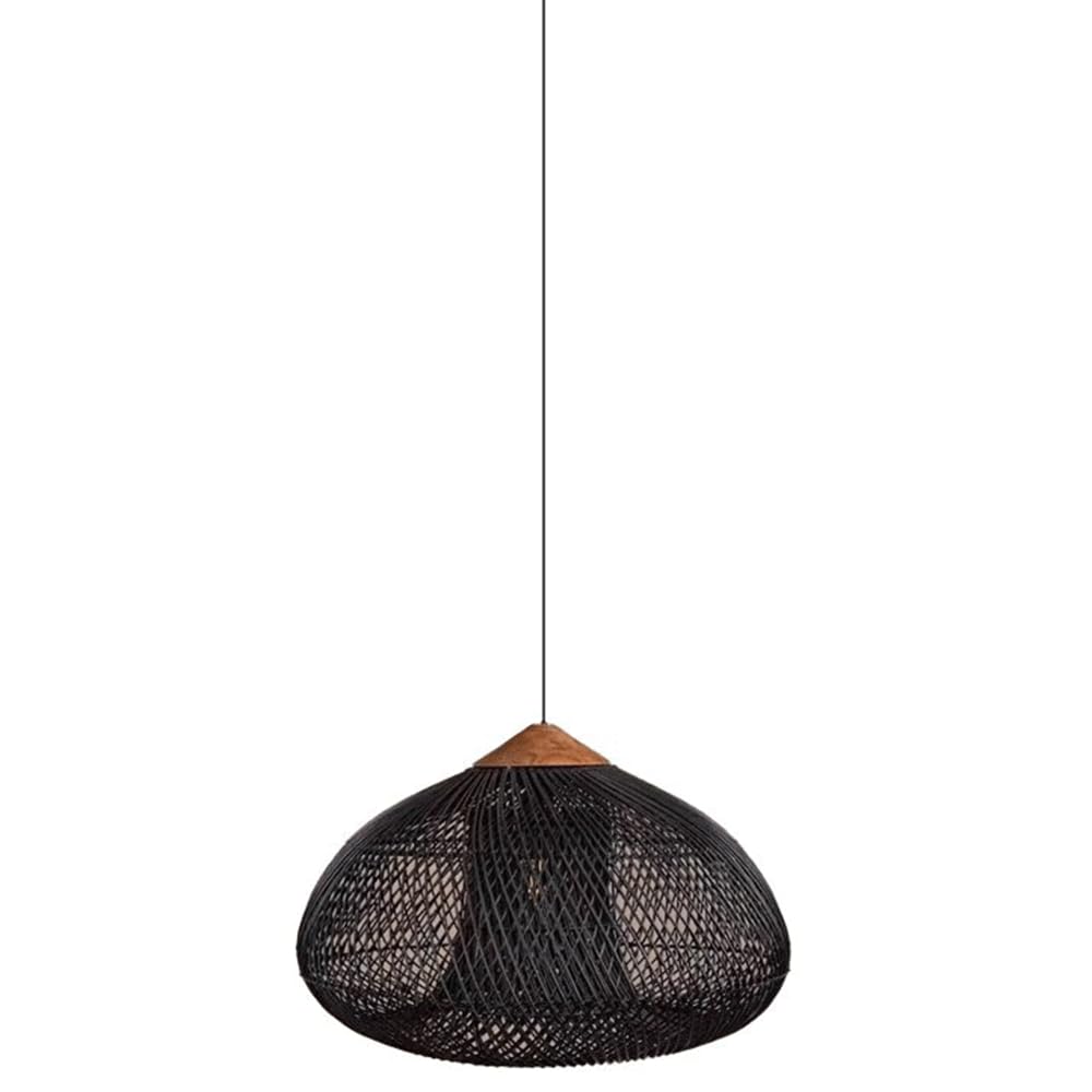 CJSLXGBL Rattan Farmhouse Chandelier Light Fixtures, Boho Large Pendant Light,Hand Woven Chandeliers,Rustic Chandeliers Hanging Light Fixtures,for Kitchen Island,Dining