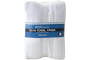Grandeur Hospitality 100% Cotton Bath Towel 3 Pack 34" x 54"