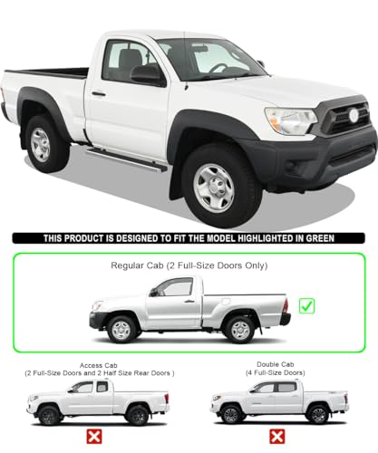 Estribos de acero inoxidable 304 de 6in APS para Toyota Tacoma miniatura 2