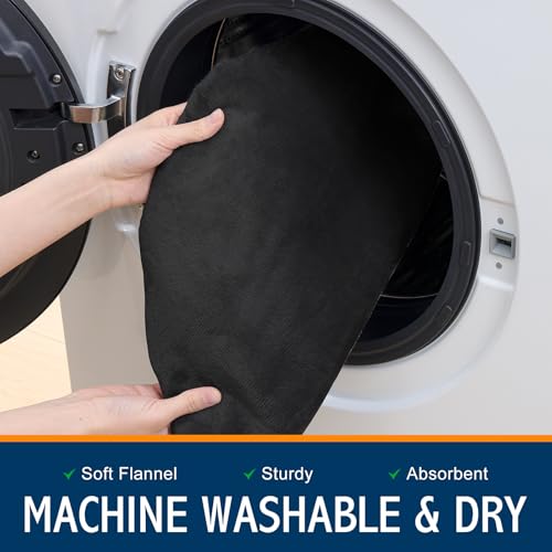Image of Smiry Memory Foam Bathroom Toilet Lid Cover, Machine Washable Covers, 17.5x15, Fits Most Round, Elongated and Oblong Lids, Accessories Decor, Black