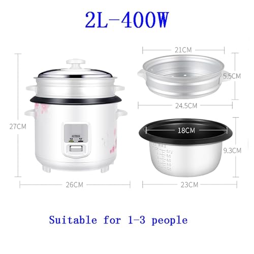 Rice Cooker (1.5L-6L) Household Mini Rice Cooker Dormitory Ordinary Old-fashioned Steamed Rice Multifunctional Rice Cooker 220-240V US/EU(2L) - Image 2
