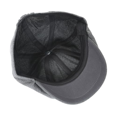 Image of FabSeasons Cotton Ivy Flat Golf Cap - Classic Newsboy Gatsby Hat for Men
