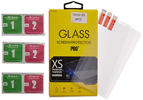 LSDZW cqw4346757 Honor 6X Glass Screen Protector, [ 3-Pack ] 9H Hardness 2.5D Honor 6X Tempered Glass Bubble-Free Glass Screen Protectors for Huawei Honor 6X