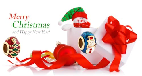 Image of Christmas Holiday Season Charms for Pandora Bracelets New Snowflake Santa Claus Home Moose Gift Tree Candy Cane Snow Globe
