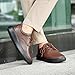 Men's Orthopedic Leather Dress Walking Shoes: Comfortable Casual Cushion Shoes for Wedding, Ultralight Arch Support Fashion Oxford for Heel and Knee Pain Brown Size 14