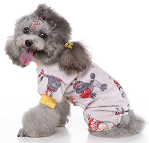 XIAOYU Halloween Dog Pajamas Soft Warm Pet Clothes Cat Apparel Dog Jumpsuit for Small Dogs Cats Pets Dog, S - Image 4