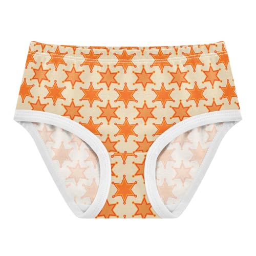 Little Girl Underwear Toddler Panties Kids Undies Cowgirl Badge Star Soft Cotton Briefs 2T-8Y