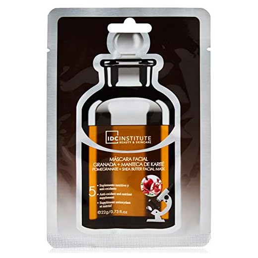IDC INSTITUTE, Mascarilla hidratante y rejuvenecedora para la cara (Granada, Manteca de Karite) - 22 gr.